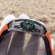 2017 Replica Richard Mille RM011 Chronograph Watch Silver Case Orange rubber (6)_th.jpg